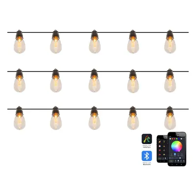 Outdoor String LED Lights ITILLEQ with App Transparent