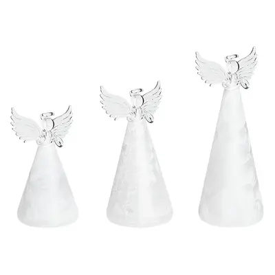 Set of Decorative Angel Figurines with LED White KITTILA