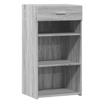 (grey sonoma) vidaXL Sideboard Home Storage Cupboard Cabinet Highboard White Engineered Wood