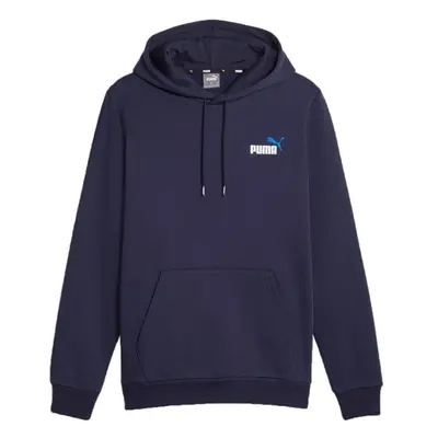 Men's Puma ESS+ Col Small Logo Hoodie FL navy blue 06