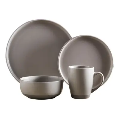 Tower BO867007GRY Avena Piece Dinnerware Set, Fossil Grey