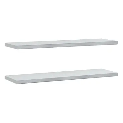 (silver, x x cm) vidaXL Wall Shelves Floating Shelf Wall Storage Shelf pcs Stainless Steel