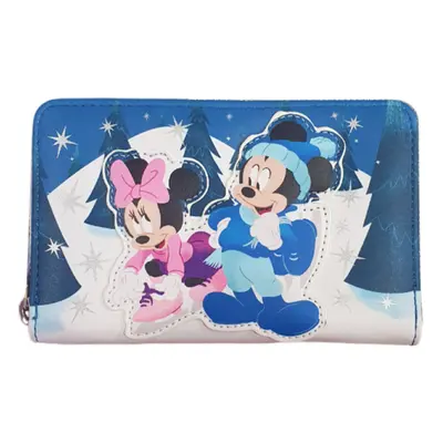 Disney Mickey & Minnie Winter Scene Purse