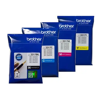 Brother LC3317 Value Pack Black Cyan Magenta Yellow Ink Cartridge