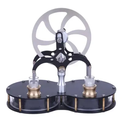 Peanut Shaped Stirling Double Cylinder Low Temperature Difference Engine Model Educational Toy