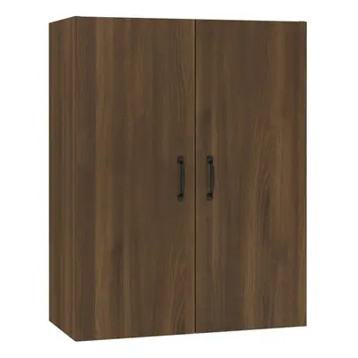 (Brown oak) vidaXL Hanging Cabinet Floating Cabinet Wall Storage Cabinet Engineered Wood