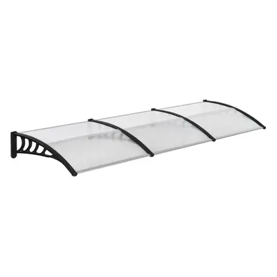 Outsunny Door Canopy Outdoor Awning Rain Shelter for Window Porch 303x96 Clear