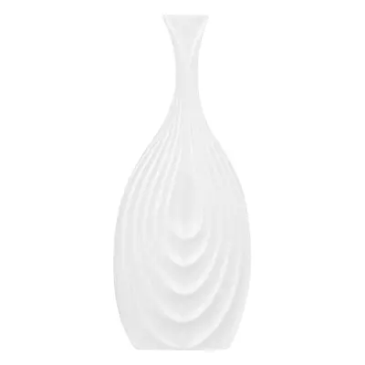 Decorative Vase THAPSUS Ceramic White