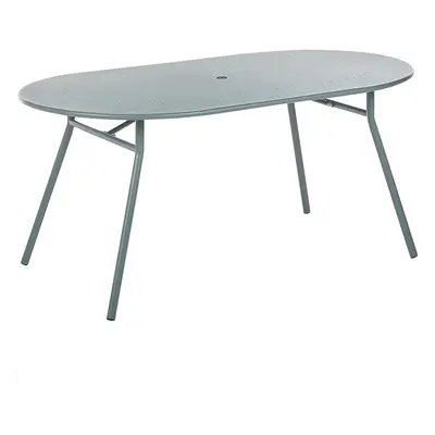 Garden Table Steel Light Blue CALVI