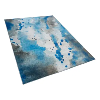 Area Rug x cm Blue and Grey BOZAT