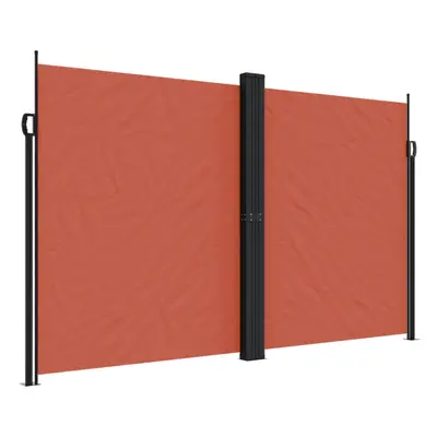 (terracotta, x cm) vidaXL Retractable Side Awning Outdoor Privacy Screen Balcony Sunshade Shelte