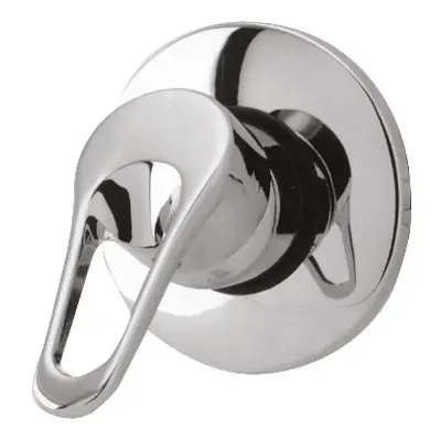 Round Concealed Or Exposed Manual Shower Valve (1 Outlet) - Chrome