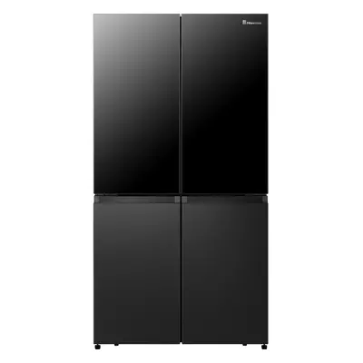 Hisense American Fridge Freezer - Black - E Rated