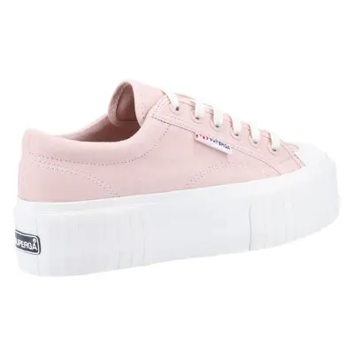 Superga Stripe Platform Trainer Pink