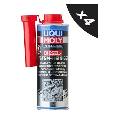 Liqui Moly Pro Line Diesel System Cleaner Diesel Fuel System Additive 4x500ml