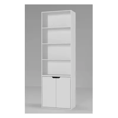 (White) Tier With Door | Bookcase Set