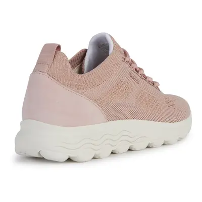 (Red, (Adults')) Geox D Spherica A Leather Women's Light Rose Trainers