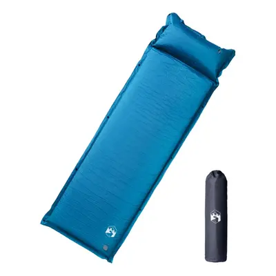 (turquoise, x x cm) vidaXL Self Inflating Camping Mattress & Pillow 1-Person Sleeping Mat Grey