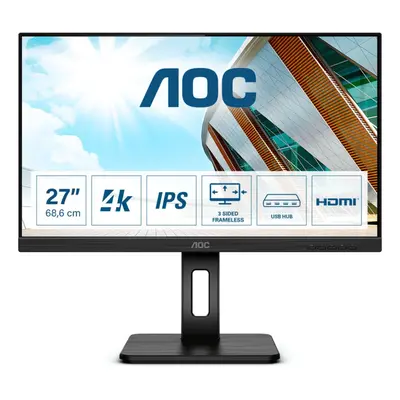 AOC Pro-line U27P2 LED display 68.6 cm (27") x pixels 4K Ultra HD Black