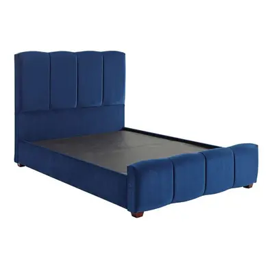 DS Living Chloe Panel Upholstered Bed Frame Marine Blue