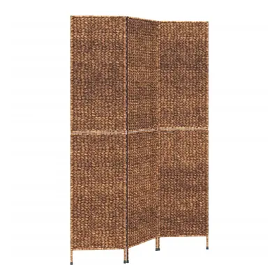 (brown, x cm) vidaXL Room Divider Folding Balcony Privacy Screen 5-Panel Water Hyacinth