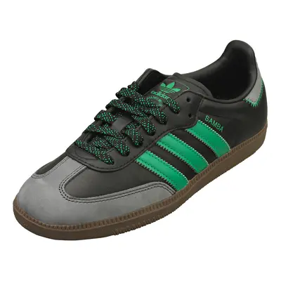 (6) adidas Samba Og Womens Fashion Trainers in Black Green