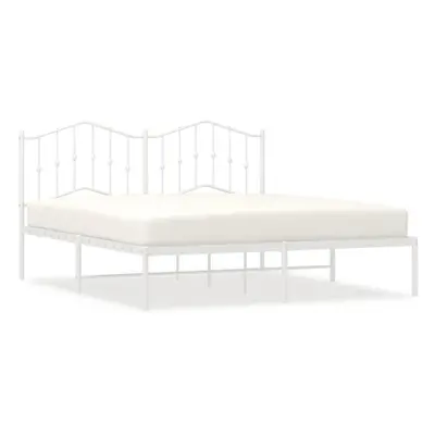 (with headboard, x cm) vidaXL Metal Bed Frame Home Bedroom Bed Base Mattress Foundation Bedstead