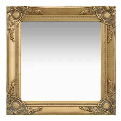 vidaXL Wall Mirror Baroque Style 50x50 cm Gold