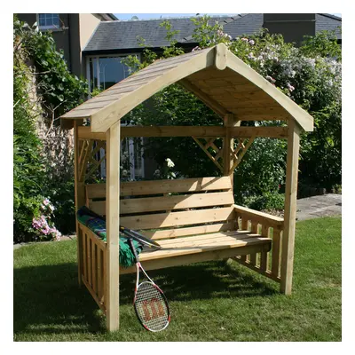 Charles Bentley Wooden British Made Herefordshire Garden Arbour 2-Seater FSC approved High Quali