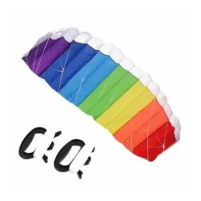 Nylon Line Soft plus material Parachute Rainbow Sports Beach Kite