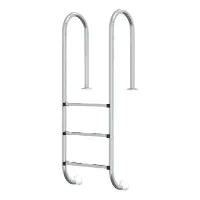 (for flat surface, straight) vidaXL Pool Ladder Stainless Steel Inground Pool Step Ladder Swimmi