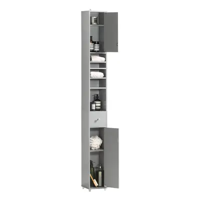 SoBuy BZR34-HG,Bathroom Tall Cabinet Cupboard Bathroom Cabinet Storage