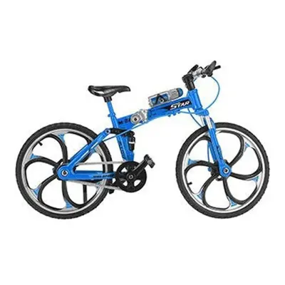 (A) 1:10 3D Mini Multi-color Alloy Mountain Racing Bicycle Rotatable Wheel Diecast Model Toy for