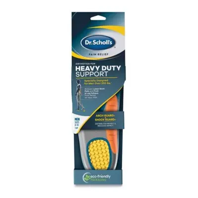 Scholls DSC59048 Pain Relief Orthotic Heavy Duty Support Insoles for Men, Multi Color - Sizes to