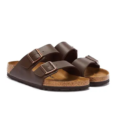 (3 (Adults')) Birkenstock Arizona Birko-Flor Mens Womens Brown Sandals