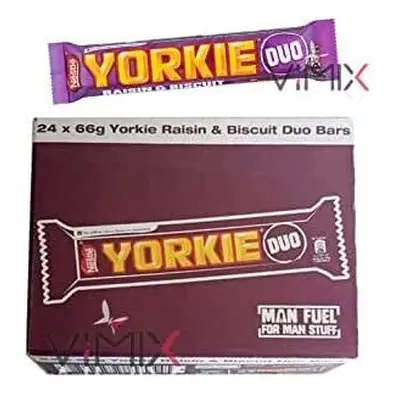 Nestle YORKIE Raisin & Biscuit Duo Chocolate Bars x g