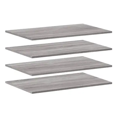 vidaXL Wall Shelves Floating Shelf Wall Rack pcs Grey Sonoma Engineered Wood