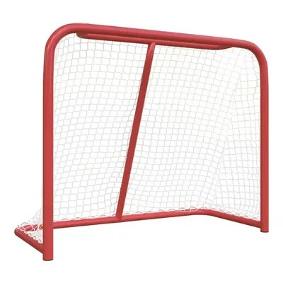 vidaXL Hockey Goal Red and White 183x71x122 cm Polyester Filed Hockey Goal