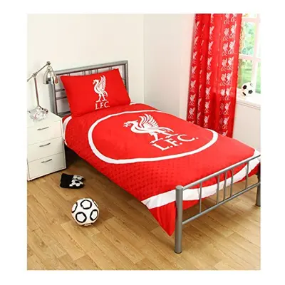 Liverpool Fc Bullseye Single Duvet Set Quilt Cover Lfc Crest Football Bedding