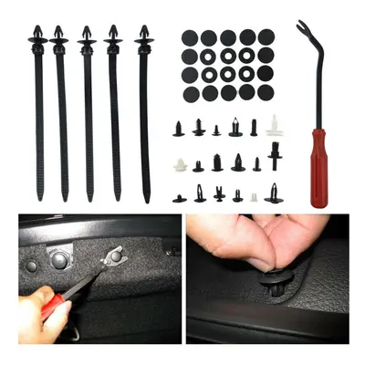 640Pcs Trim Clips Retainer Bumper Rivets Screw Panel Car Body Push Fastener Kit