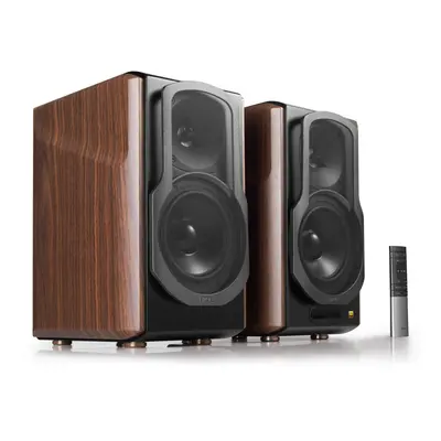 Edifier S2000MKIII Hi-Res Audio Active 2.0 Bluetooth Bookshelf Speaker Set - Brown