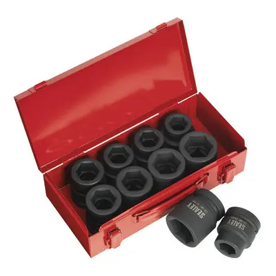 Sealey AK688 10pc 1"Sq Drive Impact Socket Set - Metric/Imperial