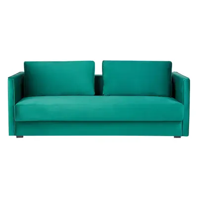 Velvet Sofa Bed with Storage Green EKSJO