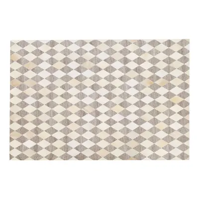 Cowhide Area Rug x cm Beige and Brown SESLICE