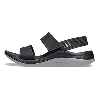 crocs LiteRide Sandals for Women, BlackLight grey