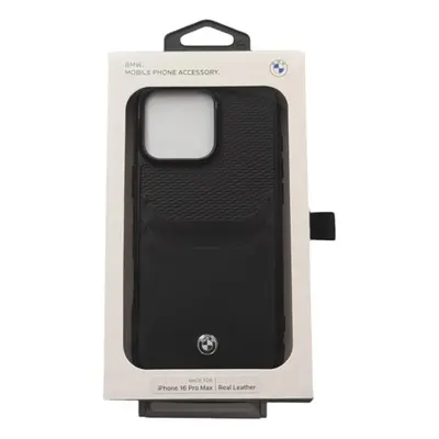 BMW Sign Leather Cardslot Case for iPhone Pro Max 6.9" Black