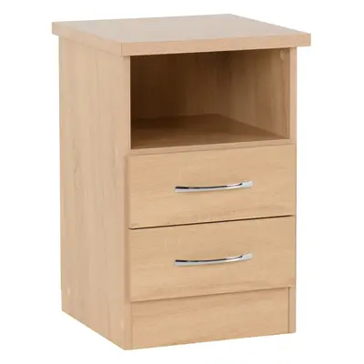 (2 Drawer Bedside) Nevada Bedroom Furniture Range - Sonoma Oak Effect