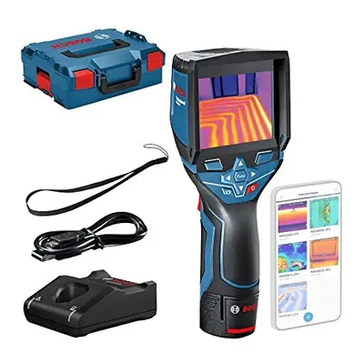 Bosch Professional 12V System Thermal Camera GTC C (12V Battery + charger, w/app function, Tempe