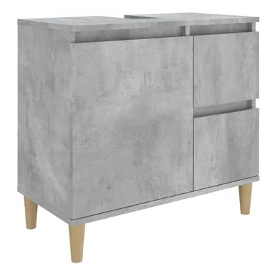 (concrete grey) vidaXL Bathroom Cabinet Cupboard Washroom Storage Cabinet Engineered Wood