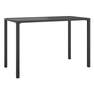 vidaXL Garden Dining Table Outdoor Table Sofa Coffee Table Anthracite Steel